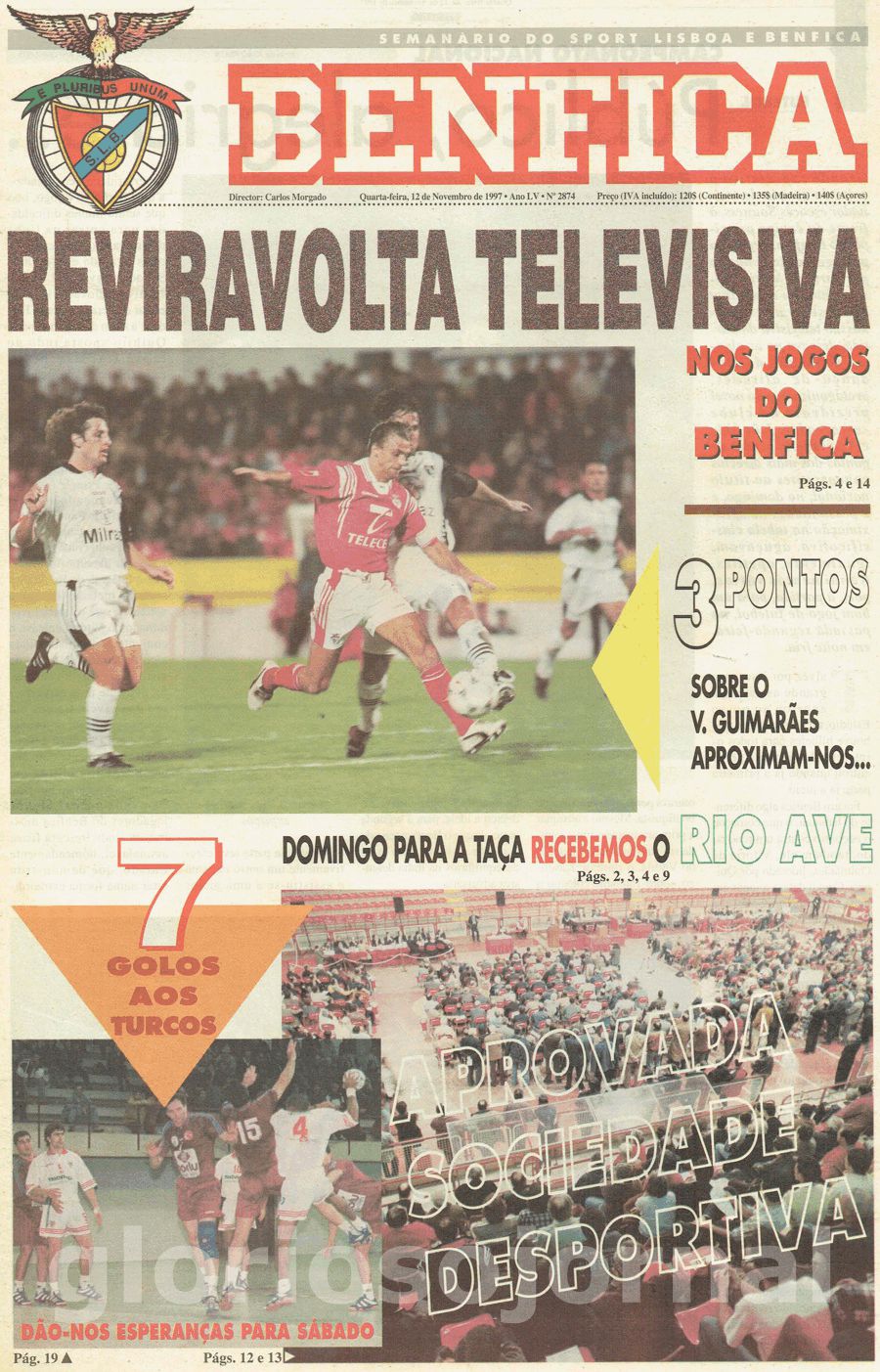 jornal o benfica 2874 1997-11-12